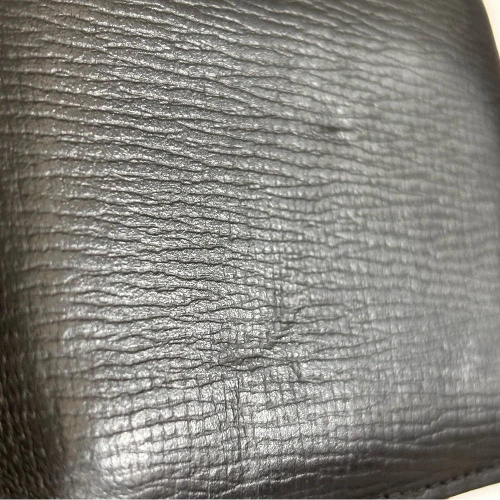 Tumi Double Billfold Men's Black Leather Wallet